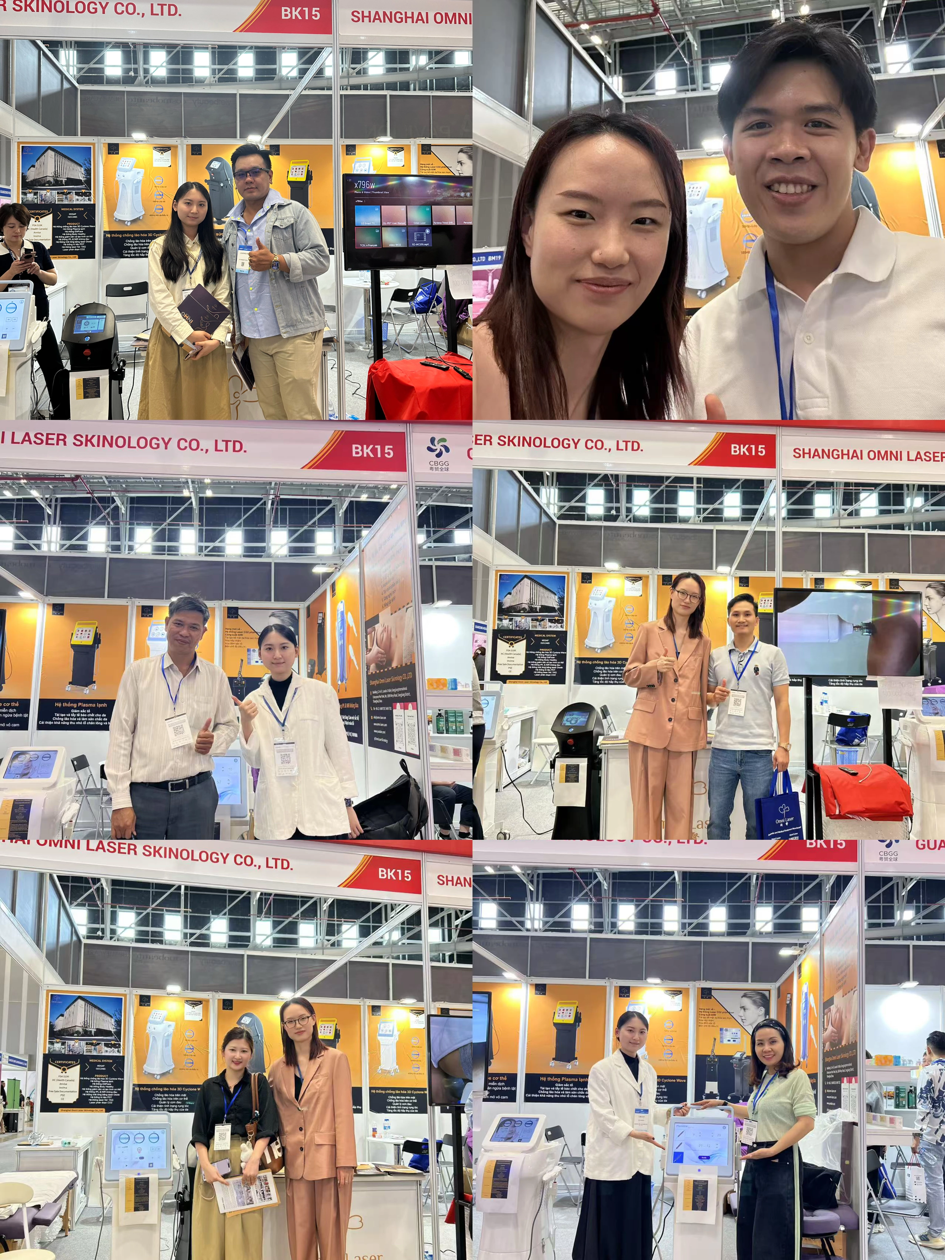 Shanghai Omni Laser Achieves Outstanding Success at CosmoBeaute Vietnam 2025 – All Onsite Units Sold Out！