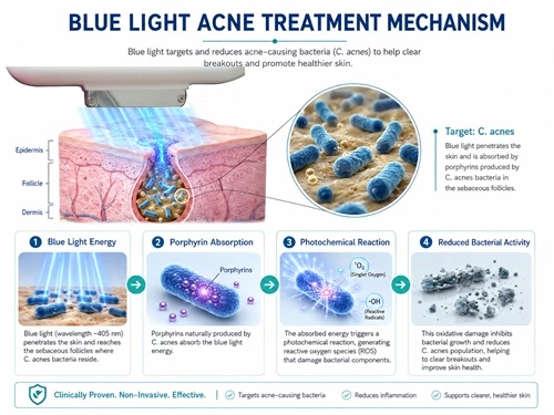 IPL Acne Treatment: How Blue Light Technology Helps Manage Acne-Prone Skin