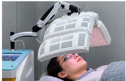 Professional near-infrared LED facial treatment for skin revitalization and mature-looking skin care