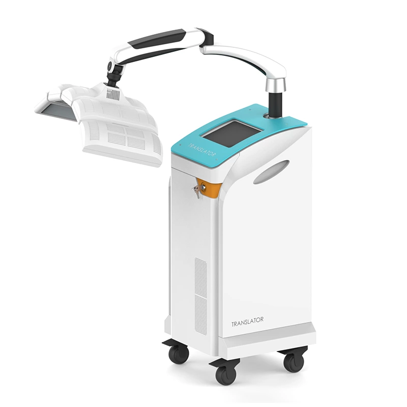 Professional five-panel green LED light therapy device for aesthetic skin care and complexion conditioning